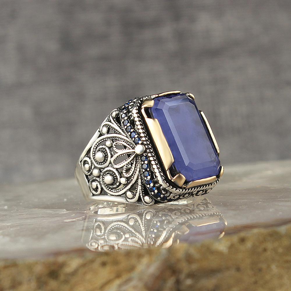 925 Ayar Gümüş Yüzük Erkek Özel Tasarım Mavi Paraiba Taşlı 925 Sterling Silver Man Ring 9
925 Ayar Gümüş Yüzük Erkek Özel Tasarım Mavi Paraiba Taşlı 925 Sterling Silver Man Ring 9