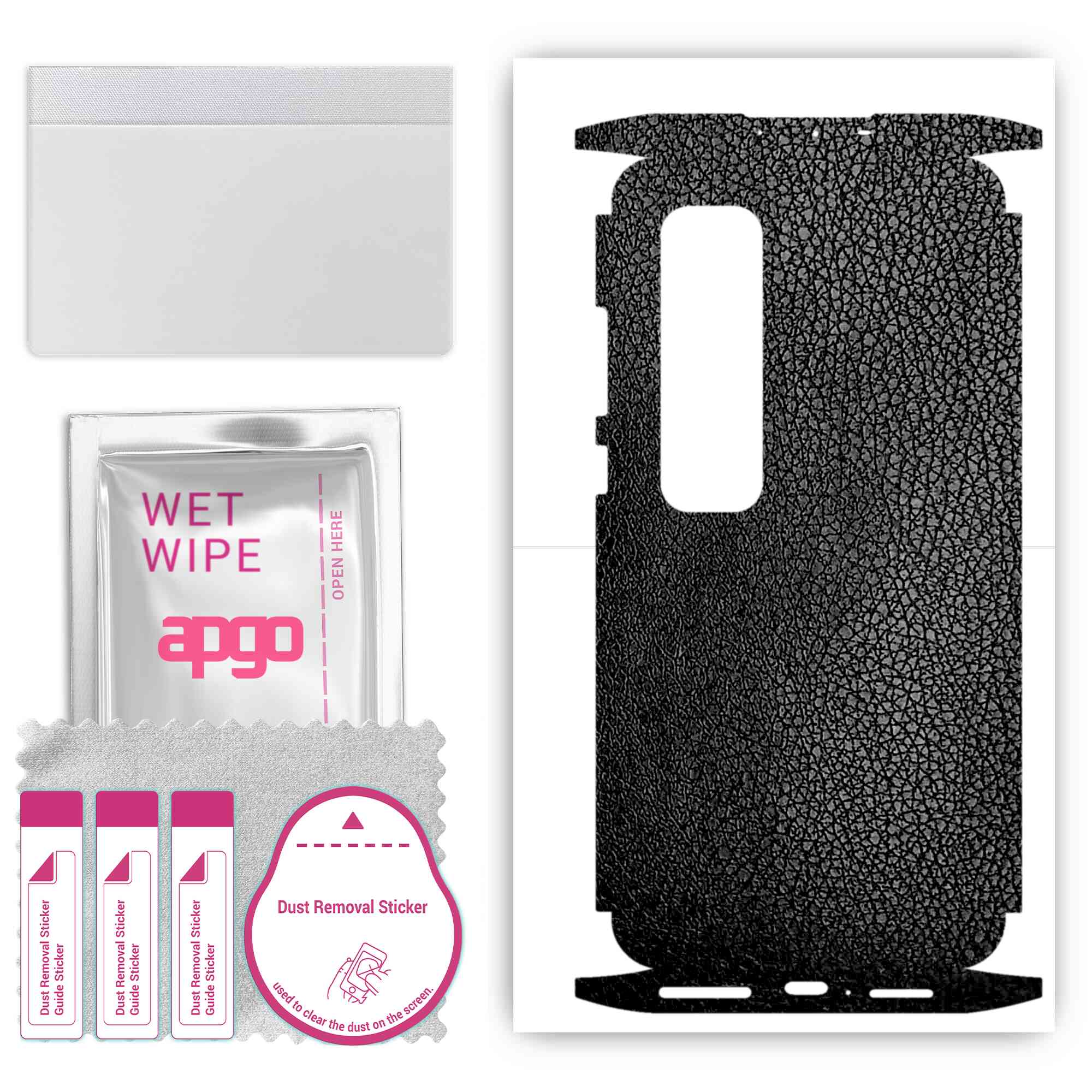 apgo Protective Skin Sticker for the back+sides compatible with Xiaomi Mi 10 Ultra, Full Wrap Film, Foil, Vinyl - Pattern Black Leather
apgo Protective Skin Sticker for the back+sides compatible with Xiaomi Mi 10 Ultra, Full Wrap Film, Foil, Vinyl - Pattern Black Leather