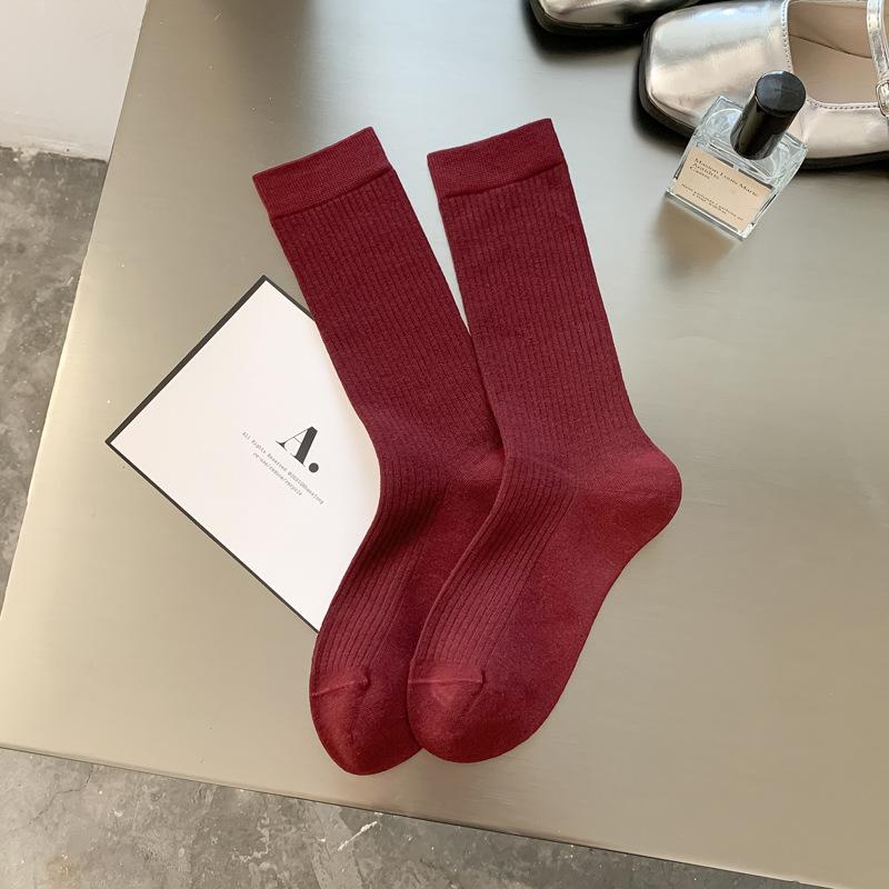 Женские осенне-зимние носки в вертикальную полоску, весенне-осенние носки до середины икры, женские носки из чистого хлопка, длинные носки до икры с махрой 1 pair темно-красного
Женские осенне-зимние носки в вертикальную полоску, весенне-осенние носки до середины икры, женские носки из чистого хлопка, длинные носки до икры с махрой 1 pair темно-красного