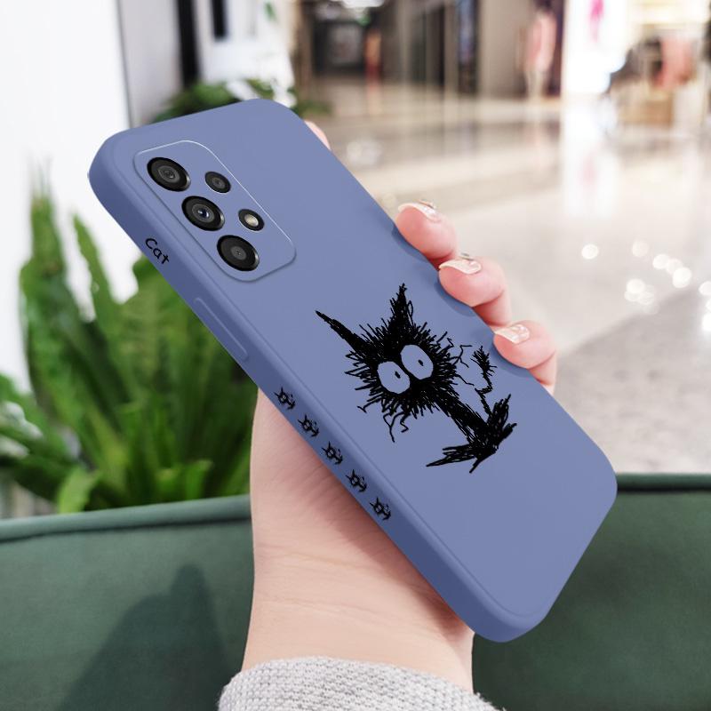 Scrawled Cat Case For Samsung Galaxy A73 A53 A33 A23 A13 A03 A72 A52 A52S A32 A22 A12 A02 A02S A71 A51 A31 A21S 4G 5G Cover Samsung A52 світло-синій колір
Scrawled Cat Case For Samsung Galaxy A73 A53 A33 A23 A13 A03 A72 A52 A52S A32 A22 A12 A02 A02S A71 A51 A31 A21S 4G 5G Cover Samsung A52 світло-синій колір