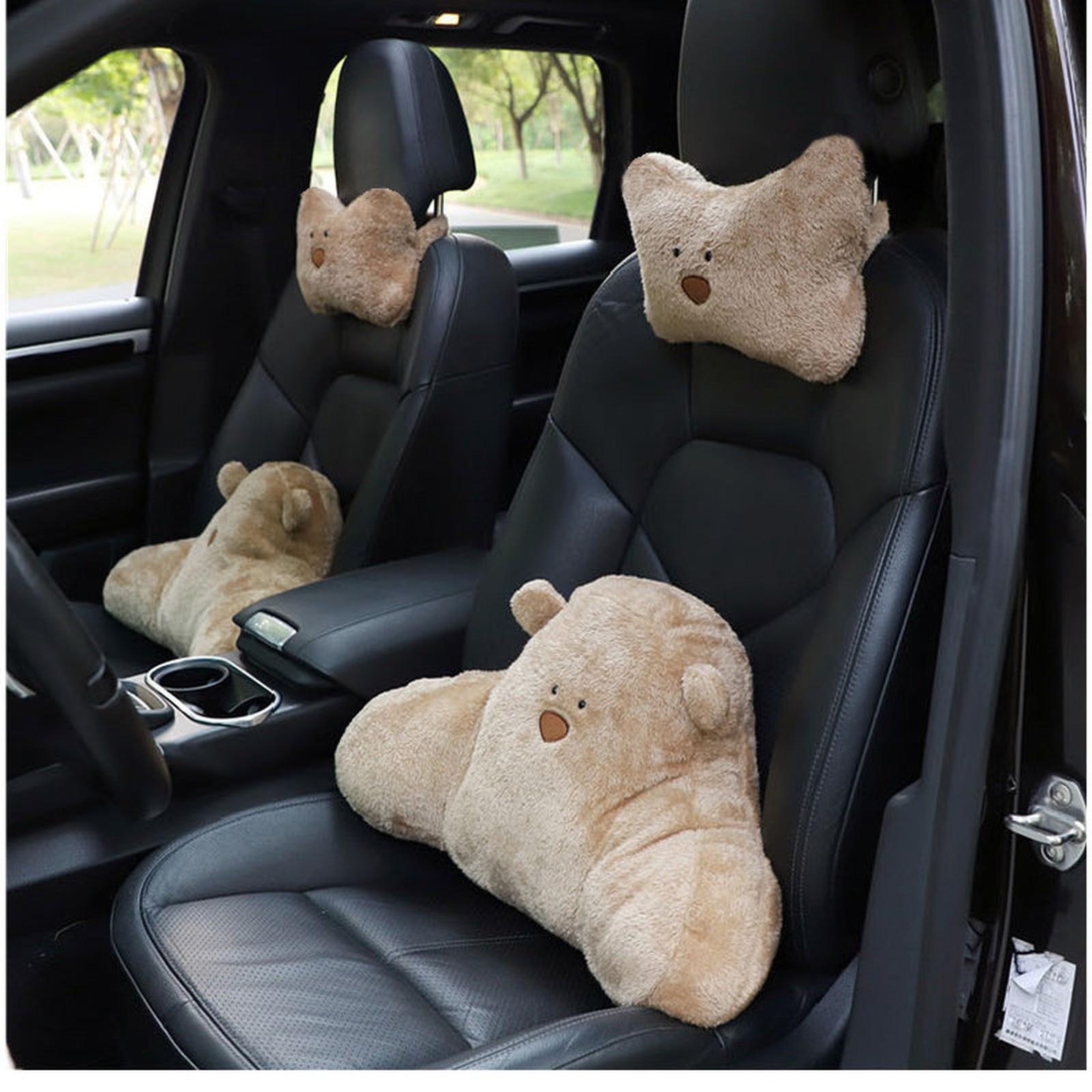 Plush Car Headrest Lumbar Support Lumbar Cushion Cartoon Bear Backrest Lumbar Pillow Car Comfortable Neck Pillow Car Accessorie One Size
Plush Car Headrest Lumbar Support Lumbar Cushion Cartoon Bear Backrest Lumbar Pillow Car Comfortable Neck Pillow Car Accessorie One Size