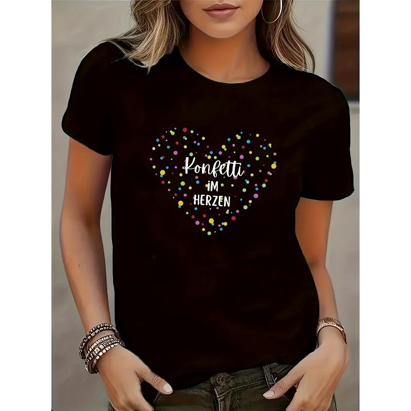 New Heart Pattern Print T-Shirt 4XL чорний
New Heart Pattern Print T-Shirt 4XL чорний