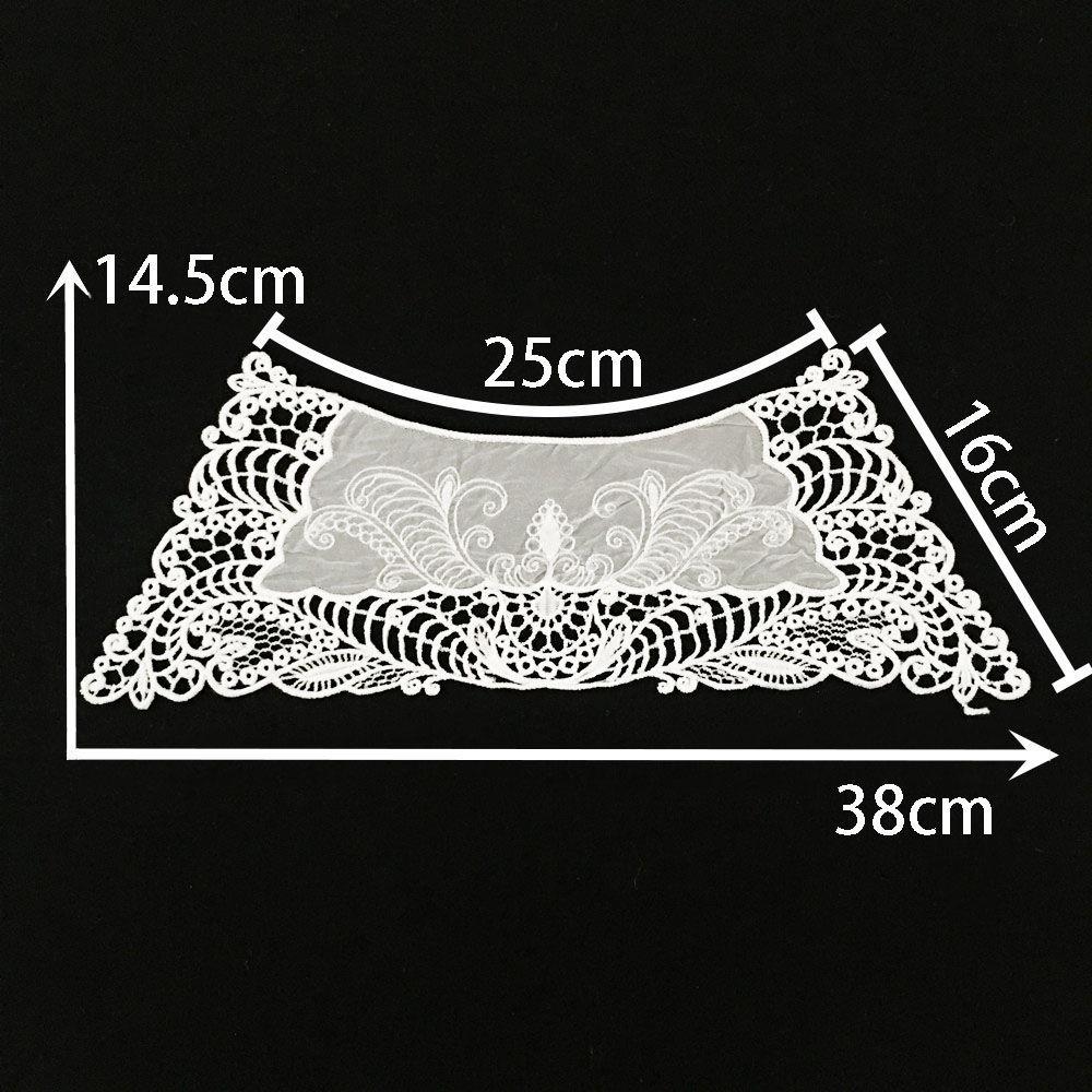 White I Milk Silk Water-Soluble Hollow Embroidery Mesh Lace Single Collar Sewing Decorative Clothing Accessories Collar Accessories Style 1703 (1 piece)
White I Milk Silk Water-Soluble Hollow Embroidery Mesh Lace Single Collar Sewing Decorative Clothing Accessories Collar Accessories Style 1703 (1 piece)