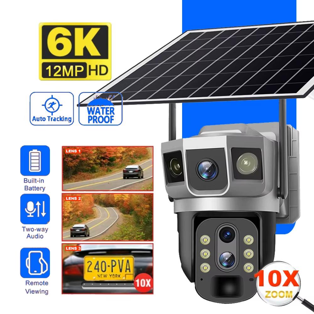 12MP HD сонячна камера Кольорове нічне бачення PIR Сигналізація виявлення людини Двосторонній аудіо Безпека Захист Монітор 360 4G Сонячна IP-камера 4G camera
12MP HD сонячна камера Кольорове нічне бачення PIR Сигналізація виявлення людини Двосторонній аудіо Безпека Захист Монітор 360 4G Сонячна IP-камера 4G camera