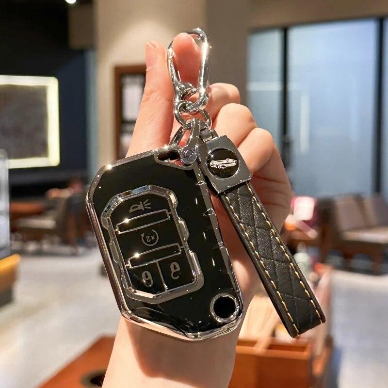 Чехол для автомобильного брелока с брелоком из искусственной кожи для Jeep Gladiator Wrangler 2018 2019 2020 2021 2022
Чехол для автомобильного брелока с брелоком из искусственной кожи для Jeep Gladiator Wrangler 2018 2019 2020 2021 2022