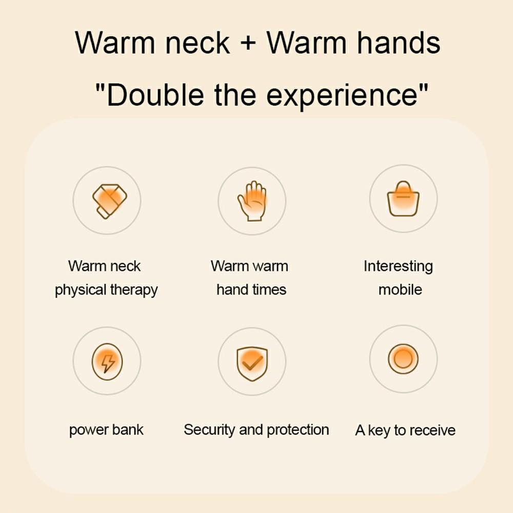 CYKE N1 Cute Cartoon Neck Hanging Winter Hand Warmer 5000mAh Phone Power Bank Pink
CYKE N1 Cute Cartoon Neck Hanging Winter Hand Warmer 5000mAh Phone Power Bank Pink