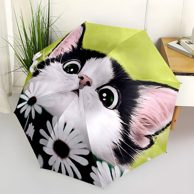 1pc Kitten Daisy Print Automatic Opening and Closing Folding Umbrella with 8 Iron Ribs - Portable, Foldable for Travel yy251124070
1pc Kitten Daisy Print Automatic Opening and Closing Folding Umbrella with 8 Iron Ribs - Portable, Foldable for Travel yy251124070