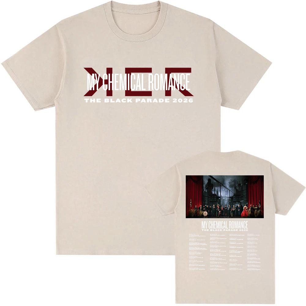 THE BLACK PARADE 2026 Tour T-shirt Rock Band My Chemical Romance Tshirts Short Sleeve Cotton T Shirt Unisex Streetwear XXL
THE BLACK PARADE 2026 Tour T-shirt Rock Band My Chemical Romance Tshirts Short Sleeve Cotton T Shirt Unisex Streetwear XXL