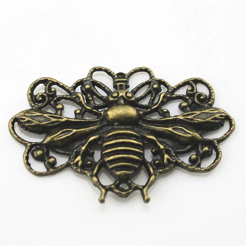 Big Bee Charms Орнаменти Ювелірні матеріали ручної роботи A08-2pcs-45x29mm
Big Bee Charms Орнаменти Ювелірні матеріали ручної роботи A08-2pcs-45x29mm