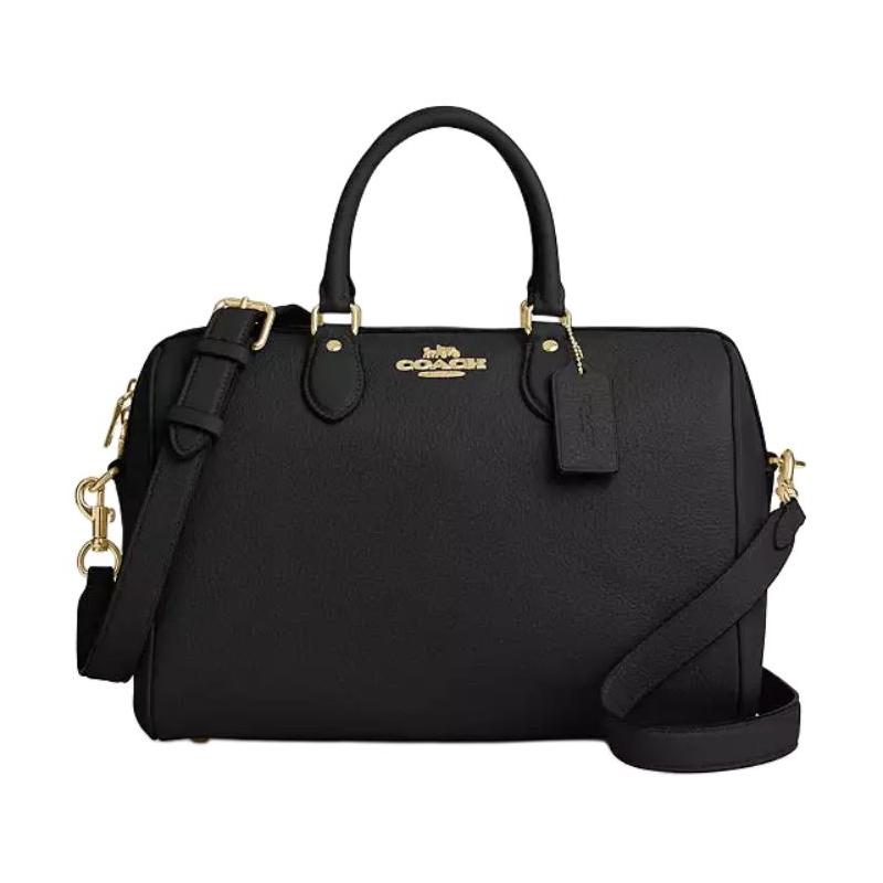 COACH Rowan 30 gold logo zipper pebbled leather crossbody shoulder tote large women s black чорний
COACH Rowan 30 gold logo zipper pebbled leather crossbody shoulder tote large women s black чорний