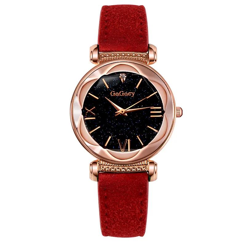 Luxury Starry Sky Woman Watch Leather Belt Band Quartz Watches Fashion Casual Dress Ladies Wristwatches Relogio Feminino червоний
Luxury Starry Sky Woman Watch Leather Belt Band Quartz Watches Fashion Casual Dress Ladies Wristwatches Relogio Feminino червоний