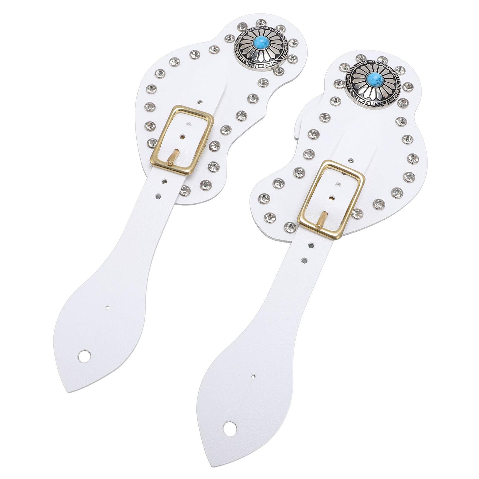2Pcs Spur Strap Set Artificial Leather Rhinestone Decorations Spur Holder for
2Pcs Spur Strap Set Artificial Leather Rhinestone Decorations Spur Holder for