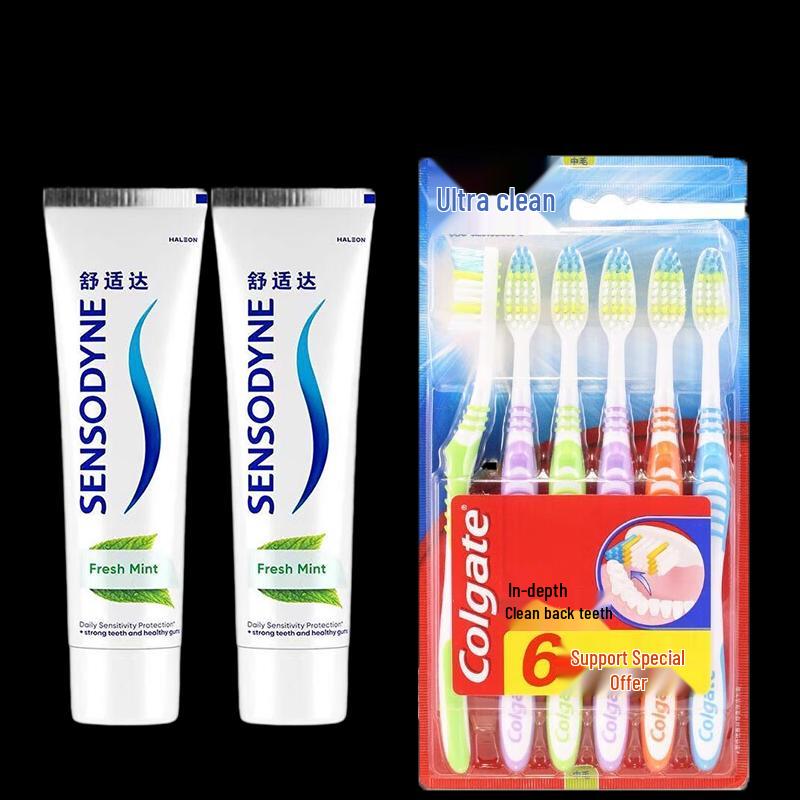 Sensodyne Anti-Cavity & Sensitivity Toothpaste with Toothbrush Set
Sensodyne Anti-Cavity & Sensitivity Toothpaste with Toothbrush Set
