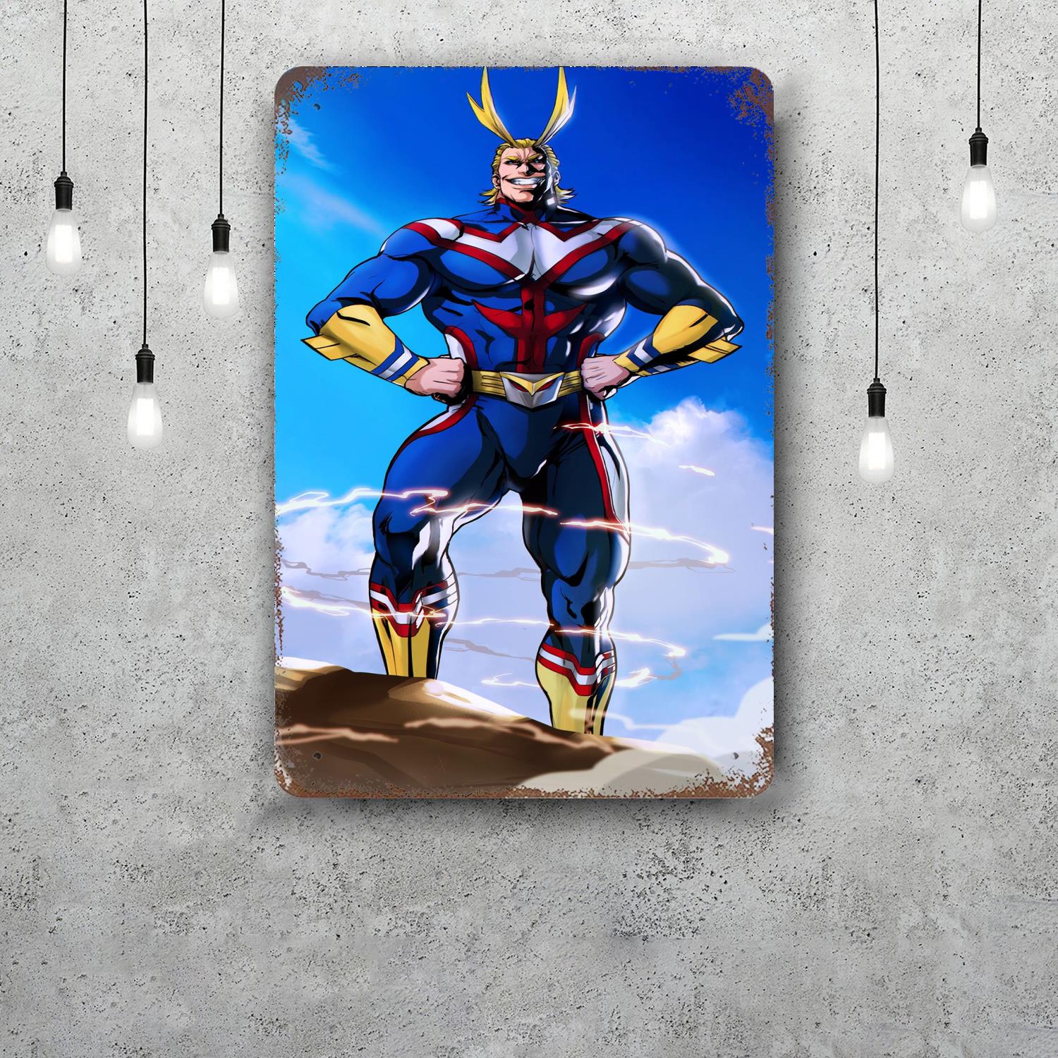 Academia All Might Decor Poster Vintage Tin Sign Metal Sign Decorative Plaque for Pub Bar Man Cave Club Wall Decoration 20x30cm(7.8x11.8inch)
Academia All Might Decor Poster Vintage Tin Sign Metal Sign Decorative Plaque for Pub Bar Man Cave Club Wall Decoration 20x30cm(7.8x11.8inch)