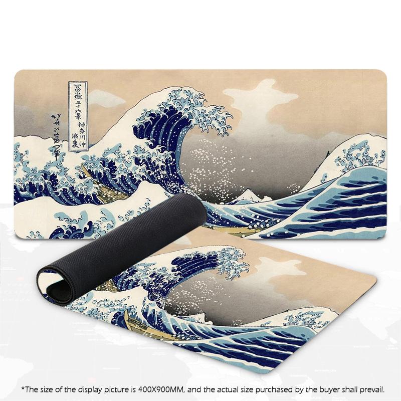 Japanese Mouse Pad Gamer Waves Playmat Gray Art Aesthetics XL Computer Home HD Mousepad XXL Office Soft Non-Slip PC Table Mat 300X800X3MM
Japanese Mouse Pad Gamer Waves Playmat Gray Art Aesthetics XL Computer Home HD Mousepad XXL Office Soft Non-Slip PC Table Mat 300X800X3MM
