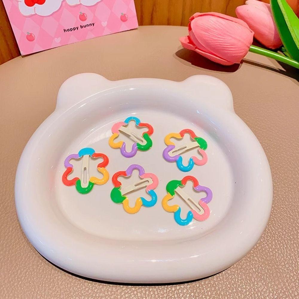 5pcs Rainbow Color Girl Flower Hair Clip Korean Style Candy Color Bb Clip Children Hairpins Party
5pcs Rainbow Color Girl Flower Hair Clip Korean Style Candy Color Bb Clip Children Hairpins Party