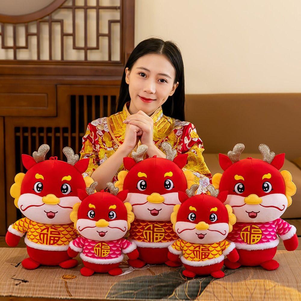 Chinese Style Dragon Doll 25cm/30cm Dragon Plush Toy Cute New Year Dragon Mascot Doll Home
Chinese Style Dragon Doll 25cm/30cm Dragon Plush Toy Cute New Year Dragon Mascot Doll Home