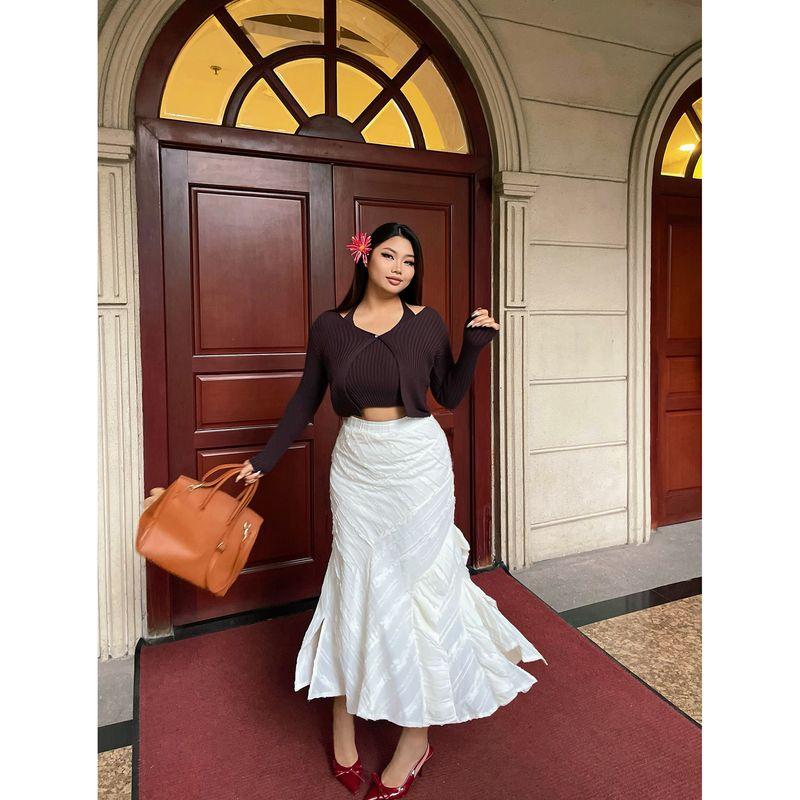 Brother Nan Chubby White Irregular Fishtail Skirt 2025 New Plus size High-Grade High Waist Split Skirt for Women White 3XL
Brother Nan Chubby White Irregular Fishtail Skirt 2025 New Plus size High-Grade High Waist Split Skirt for Women White 3XL