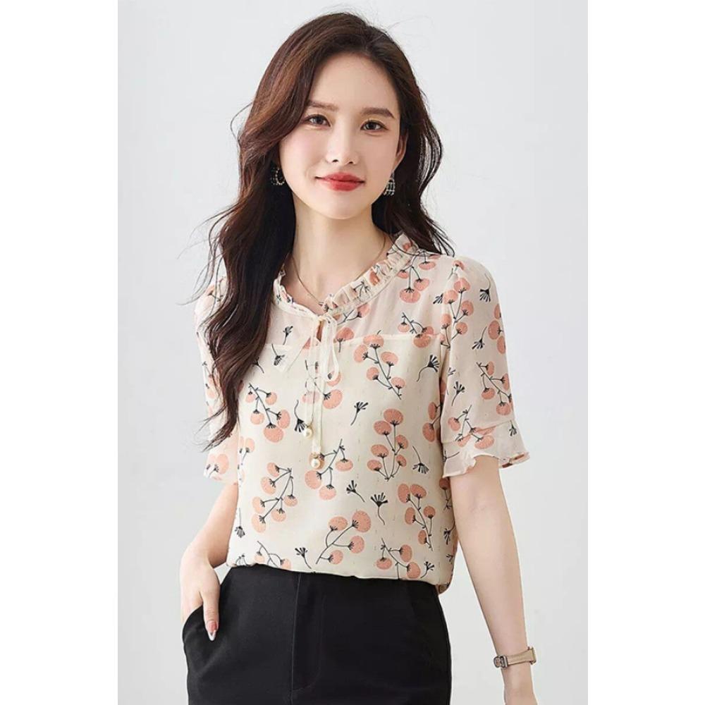 Свежая женская рубашка высокого класса с короткими рукавами и цветочным шифоновым топом L розовый
Свежая женская рубашка высокого класса с короткими рукавами и цветочным шифоновым топом L розовый