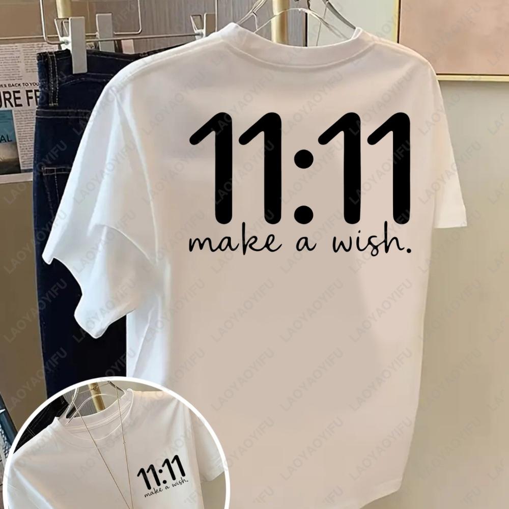 11:11 Make a Wish T-Shirt Minimalist Numerology Graphic Tee Breathable Cotton Crewneck Spiritual Angel Number Print Short Sleeve S разноцветный
11:11 Make a Wish T-Shirt Minimalist Numerology Graphic Tee Breathable Cotton Crewneck Spiritual Angel Number Print Short Sleeve S разноцветный