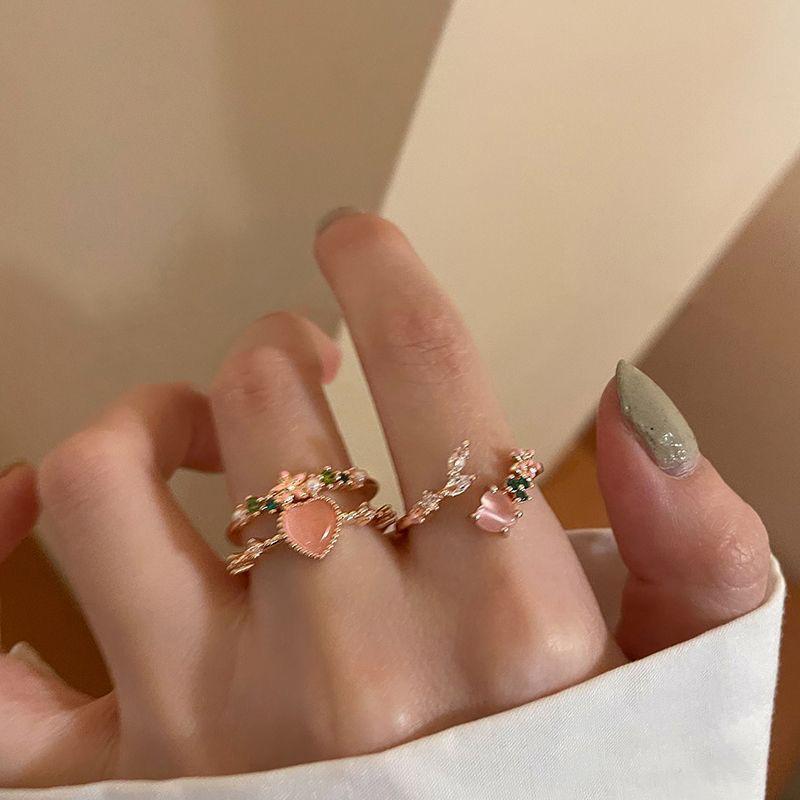 Double Layer Heart Open Adjustable Ring - Women s High-End Luxury Design for Index Finger
Double Layer Heart Open Adjustable Ring - Women s High-End Luxury Design for Index Finger