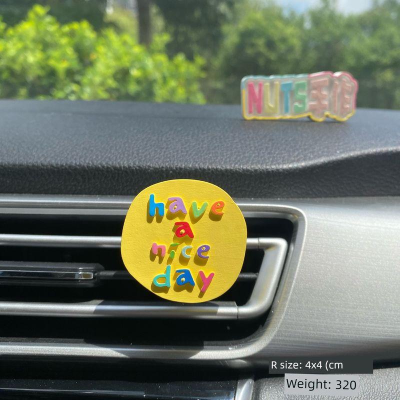 Dopamine Rainbow Letter Car Air Vent Diffuser Stone Aromatherapy Essential Oil Creative Handmade English High-End Gift Round English
Dopamine Rainbow Letter Car Air Vent Diffuser Stone Aromatherapy Essential Oil Creative Handmade English High-End Gift Round English
