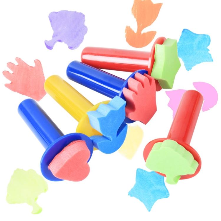 5 in 1 Children Painting Art DIY Brush Sponge Stamp 5 Packs Long Handle
5 in 1 Children Painting Art DIY Brush Sponge Stamp 5 Packs Long Handle