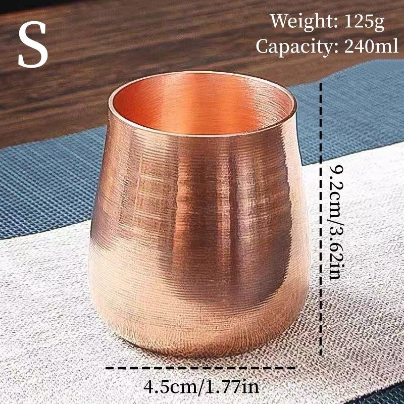 Vintage Pure Copper Coffee Mug,Thickened Outdoor 300 Ml Juice Breakfast Cup, Handcrafted Home Use Drinking Tea Cup Tableware
Vintage Pure Copper Coffee Mug,Thickened Outdoor 300 Ml Juice Breakfast Cup, Handcrafted Home Use Drinking Tea Cup Tableware