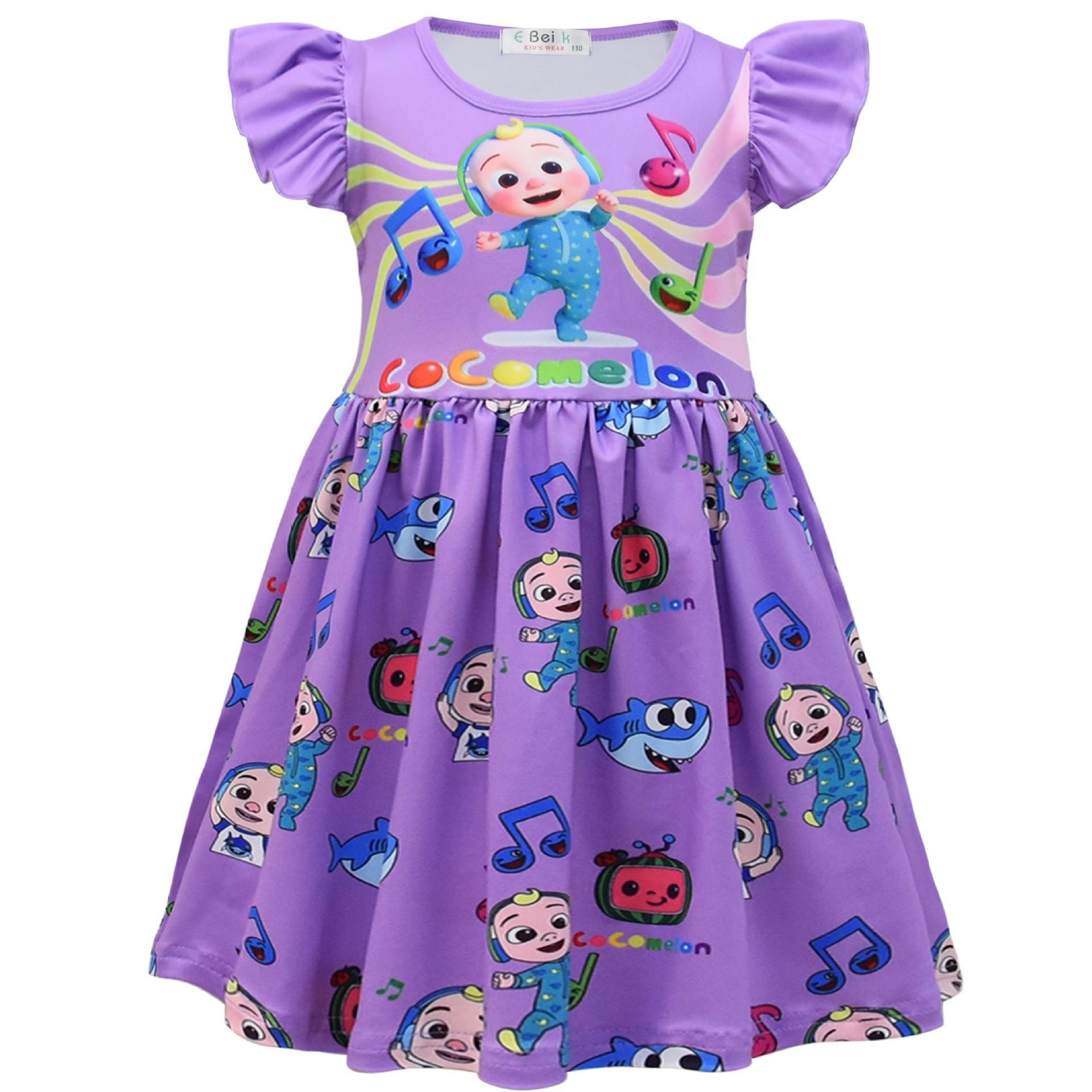 Girls Dress, Cute Girls Flying Sleeve Dress, Princess Dress 130
Girls Dress, Cute Girls Flying Sleeve Dress, Princess Dress 130