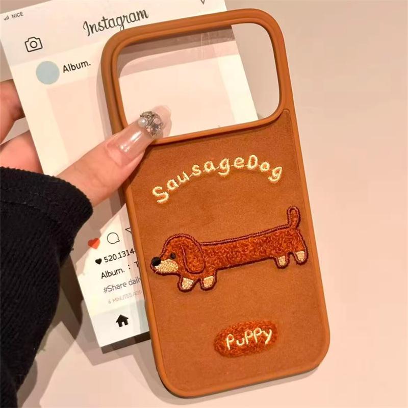 Brown Leather Dachshund Embroidered Phone Case for iPhone 14p, 15pro, 16pro, 17pro - Autumn & Winter Collection iPhone 13 (6.1 inch)
Brown Leather Dachshund Embroidered Phone Case for iPhone 14p, 15pro, 16pro, 17pro - Autumn & Winter Collection iPhone 13 (6.1 inch)