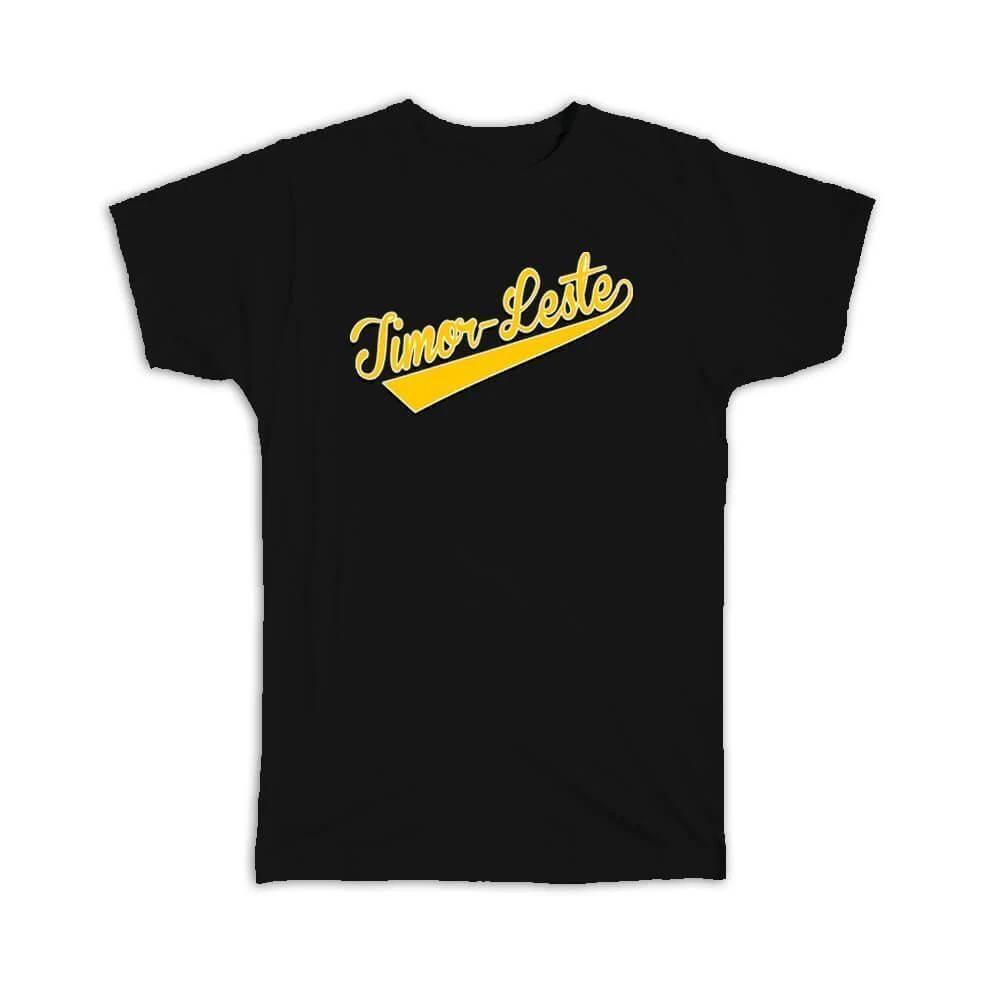 Gift T-Shirt : Timor-Leste Flag Varsity Script Baseball Beisbol Country Pride S
Gift T-Shirt : Timor-Leste Flag Varsity Script Baseball Beisbol Country Pride S
