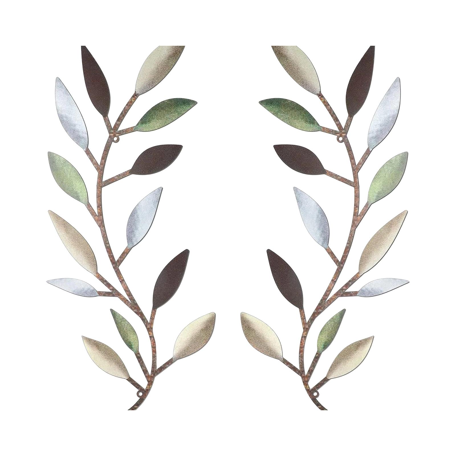 Metal Wrought Iron Leaf Wall Decoration, Vine Olive Branch And Leaf Wall, Living Room Outdoor Decoration Botanical Pattern Home Decoration Plaque One Size
Metal Wrought Iron Leaf Wall Decoration, Vine Olive Branch And Leaf Wall, Living Room Outdoor Decoration Botanical Pattern Home Decoration Plaque One Size