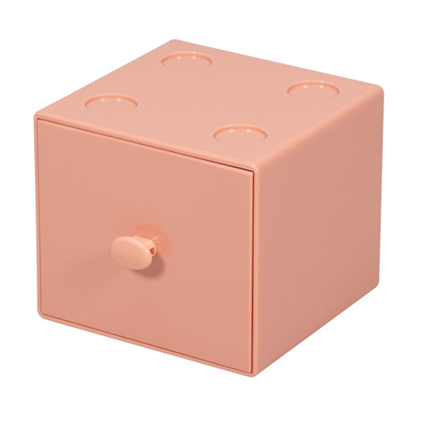 Desktop Storage Box PS Square Stackable Desk Organizer Building Block with Drawer for Home Dorm білий
Desktop Storage Box PS Square Stackable Desk Organizer Building Block with Drawer for Home Dorm білий