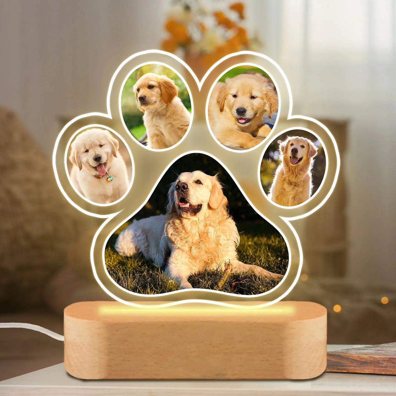 Custom Pet Portrait Night Light Personalized Pet Photo Lamp Warm LED Bedside Light Pet Memorial Gift For Dog Mom Cat Lover 3-Color Base
Custom Pet Portrait Night Light Personalized Pet Photo Lamp Warm LED Bedside Light Pet Memorial Gift For Dog Mom Cat Lover 3-Color Base