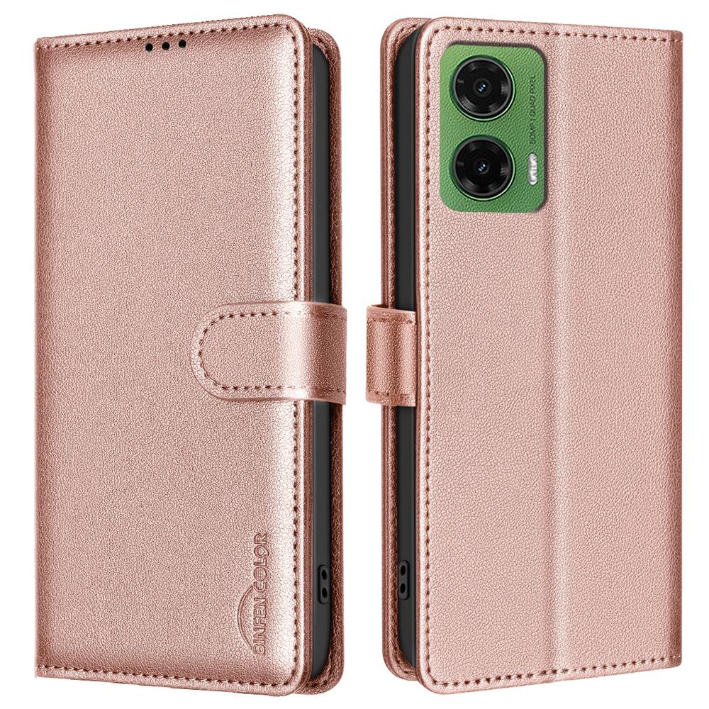 BINFEN COLOR BF32 For Motorola Moto G35 5G Leather Case Wallet RFID Blocking Phone Cover Rose Gold
BINFEN COLOR BF32 For Motorola Moto G35 5G Leather Case Wallet RFID Blocking Phone Cover Rose Gold