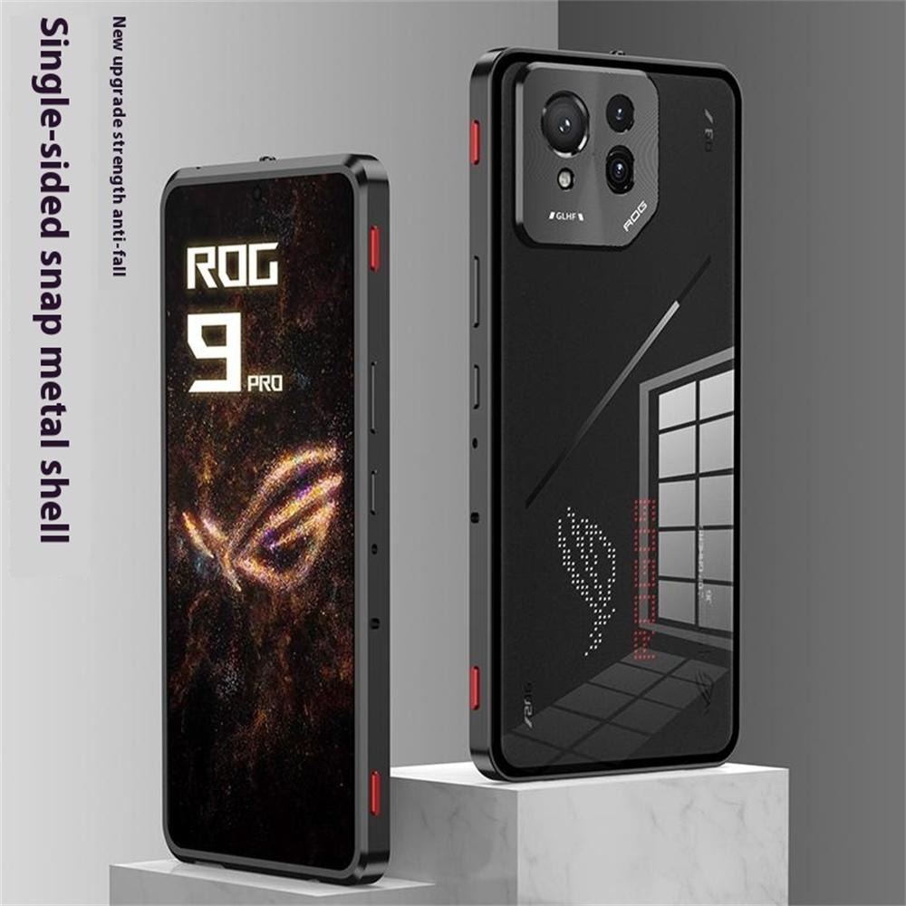 Чохол для Asus ROG Phone 9 Pro 5G/Phone 9 5G Металева рамка Задня кришка із загартованого скла Мобільна кришка з кнопкою-слайдером Black
Чохол для Asus ROG Phone 9 Pro 5G/Phone 9 5G Металева рамка Задня кришка із загартованого скла Мобільна кришка з кнопкою-слайдером Black