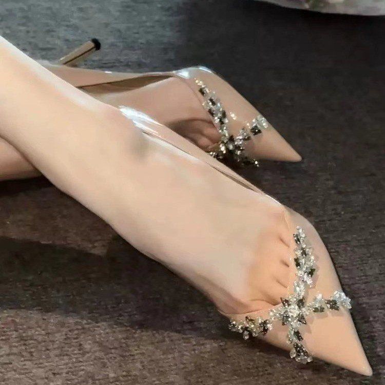 French temperament rhinestone nude high heels women s one-word buckle pointed head thin heel back strap niche banquet elegant single shoes 35 розовый
French temperament rhinestone nude high heels women s one-word buckle pointed head thin heel back strap niche banquet elegant single shoes 35 розовый