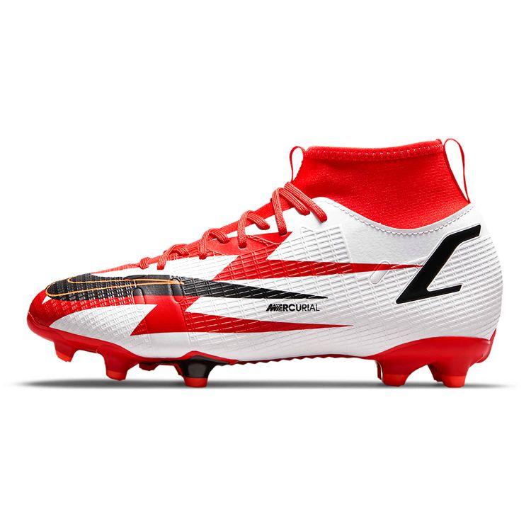 Nike Mercurial Superfly 8 Academy CR7 MG GS Chile Red Kids Sneakers White Total-Orange Black DB2672-600 35
Nike Mercurial Superfly 8 Academy CR7 MG GS Chile Red Kids Sneakers White Total-Orange Black DB2672-600 35