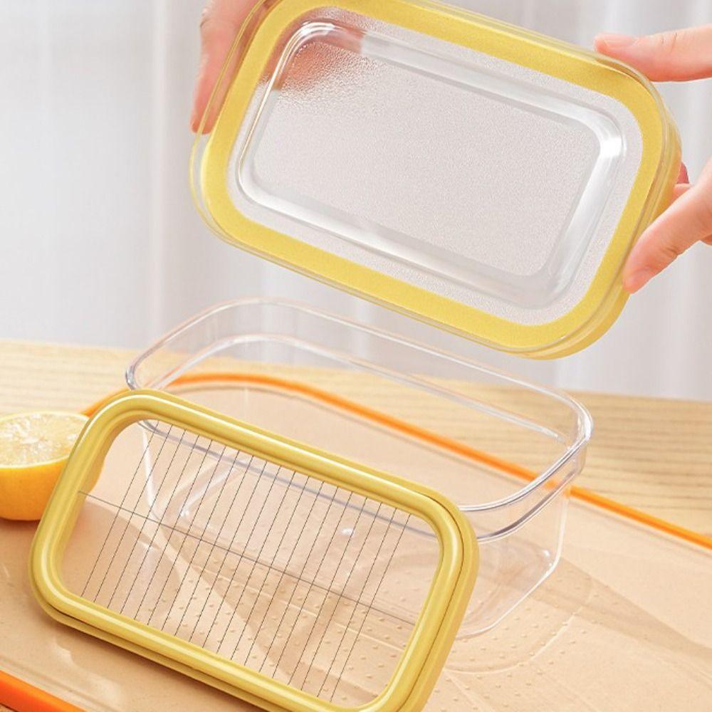 Hand Press Butter Slicing Box Plastic Cheese Storage Box Butter Slice Container Fridge жовтий
Hand Press Butter Slicing Box Plastic Cheese Storage Box Butter Slice Container Fridge жовтий