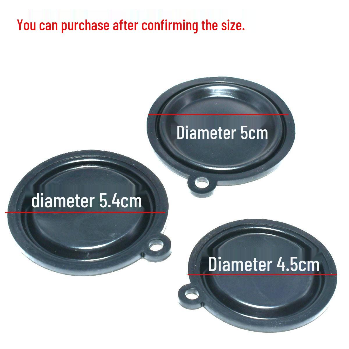 Gas Water Heater Pressure Diaphragm Valve Rubber Pad (45.7/50/54mm) 5.5cm
Gas Water Heater Pressure Diaphragm Valve Rubber Pad (45.7/50/54mm) 5.5cm