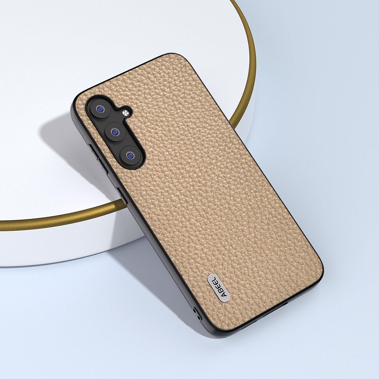 ABEEL For Samsung Galaxy S23 FE Phone Cover Litchi Texture Cowhide Leather Coated PC+TPU Case Khaki
ABEEL For Samsung Galaxy S23 FE Phone Cover Litchi Texture Cowhide Leather Coated PC+TPU Case Khaki