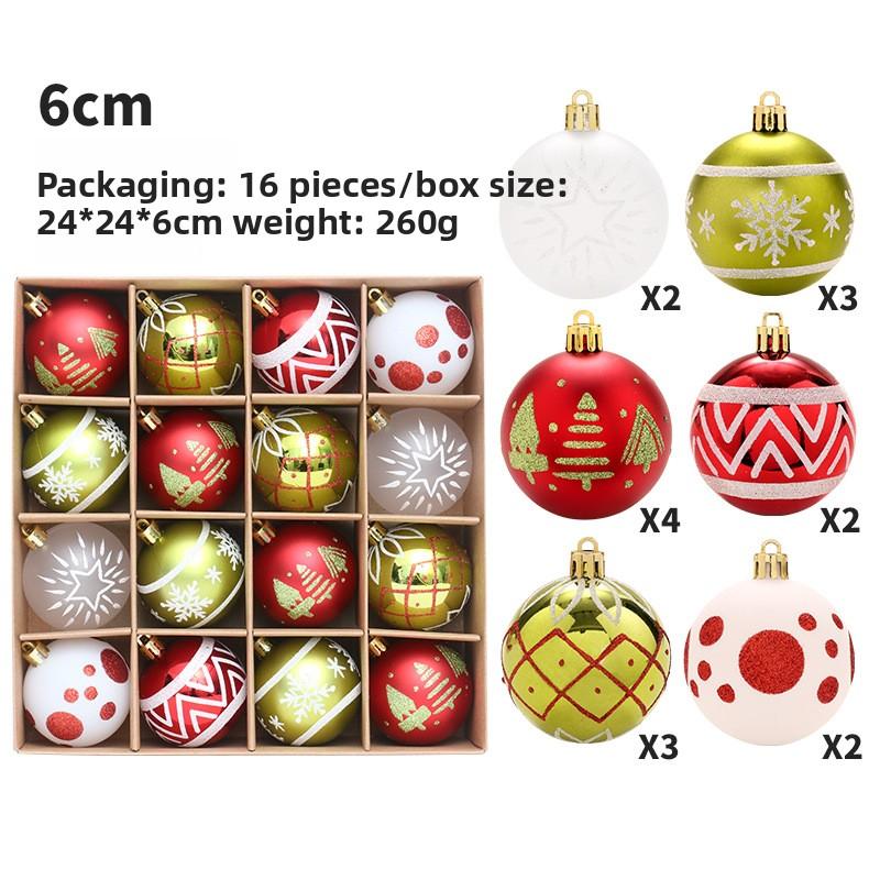 16 Pcs Mixed Christmas Ball Ornament White Gold Xmas Tree Hanging Bauble Pendants Christmas Decorations for Home
16 Pcs Mixed Christmas Ball Ornament White Gold Xmas Tree Hanging Bauble Pendants Christmas Decorations for Home