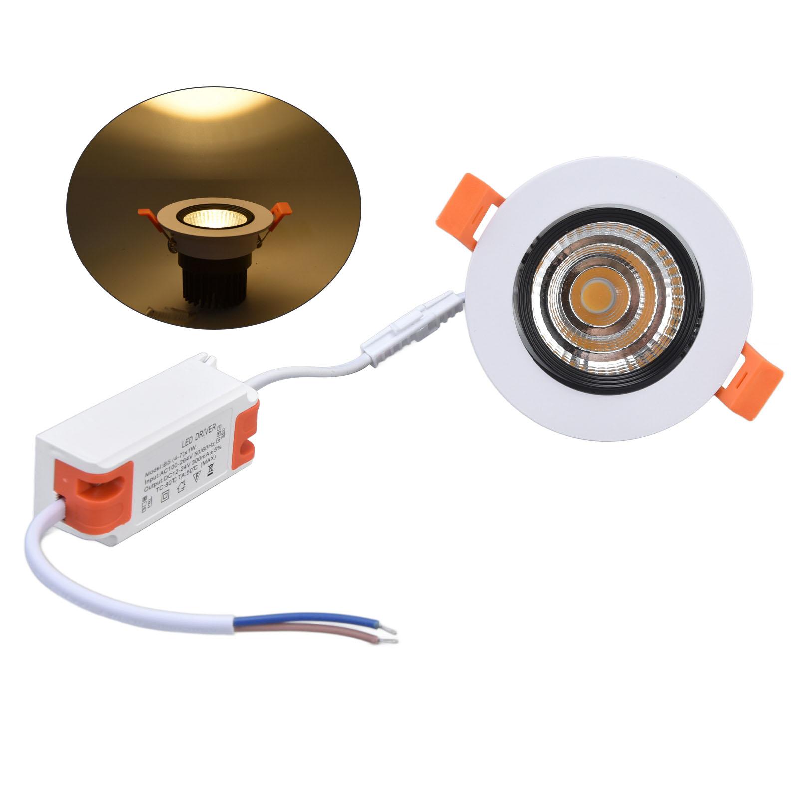 Recessed Lighting 7W Warm Light 3000K Adjustable Angle LED Ceiling Light for Hallway Living Room
Recessed Lighting 7W Warm Light 3000K Adjustable Angle LED Ceiling Light for Hallway Living Room