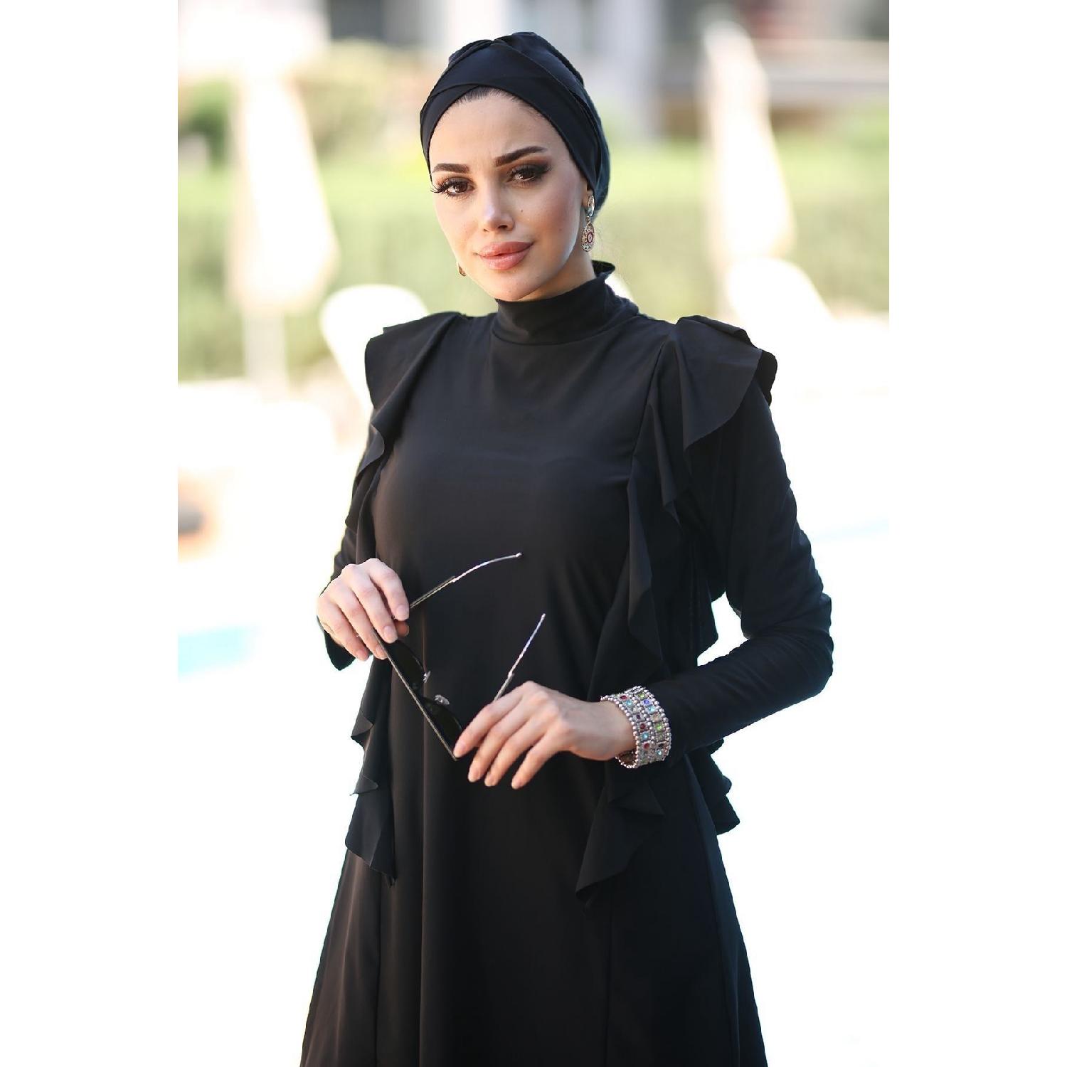 Remsa Design Lycra Fully Covered Hijab Swimsuit With Ruffles On The Side R033 Seda Black S чорний
Remsa Design Lycra Fully Covered Hijab Swimsuit With Ruffles On The Side R033 Seda Black S чорний