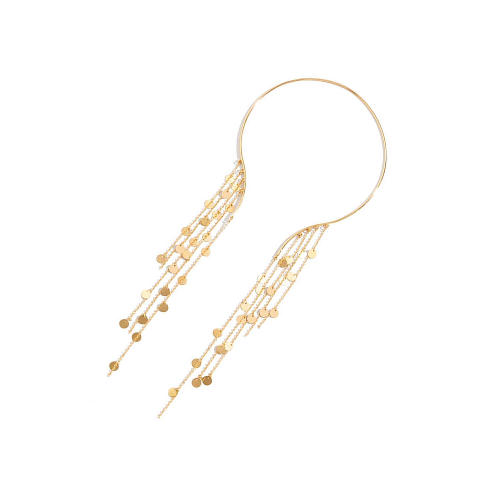 Женское длинное ожерелье с кисточками и подвеской в виде монеты. Стильный аксессуар для формальной и повседневной носки. золотой
Женское длинное ожерелье с кисточками и подвеской в виде монеты. Стильный аксессуар для формальной и повседневной носки. золотой