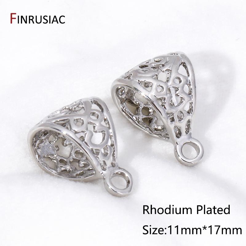 Trendy Rhodium Plated Holllow Flower Pendant Bail With Ring,Brass Charm Bail Clasp Connector For DIY Jewelry Making Supplies 2 pieces
Trendy Rhodium Plated Holllow Flower Pendant Bail With Ring,Brass Charm Bail Clasp Connector For DIY Jewelry Making Supplies 2 pieces