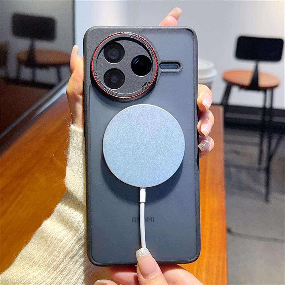 For Xiaomi Redmi K80 5G/Poco F7 Pro 5G Case Compatible with MagSafe Red Lens Ring Shockproof TPU+PC Translucent Phone Cover A
For Xiaomi Redmi K80 5G/Poco F7 Pro 5G Case Compatible with MagSafe Red Lens Ring Shockproof TPU+PC Translucent Phone Cover A