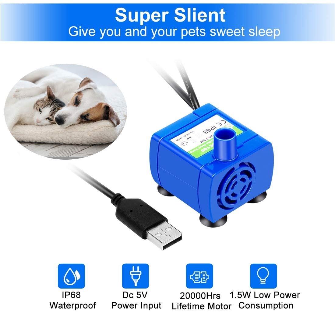 Water Pump LED Light Pet Cat Water Fountain Motor Accessories Replacement for Cat Flowers Drinking Bowl Water Dispenser Drinker
Water Pump LED Light Pet Cat Water Fountain Motor Accessories Replacement for Cat Flowers Drinking Bowl Water Dispenser Drinker