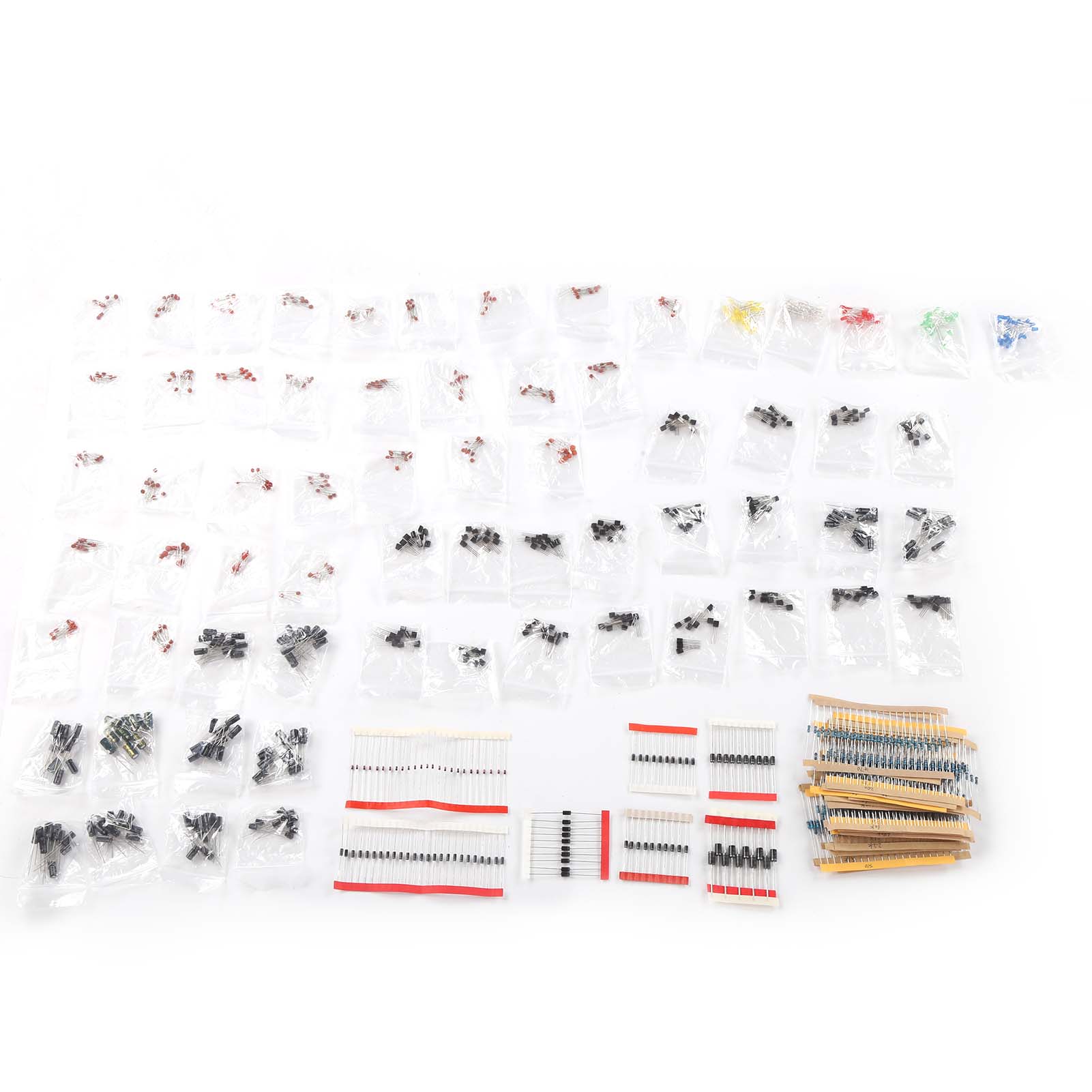 Aoqdqdqd Super Electronic Component Kit 6 Values Set Металева плівка Керамічний конденсатор Діод LED
Aoqdqdqd Super Electronic Component Kit 6 Values Set Металева плівка Керамічний конденсатор Діод LED