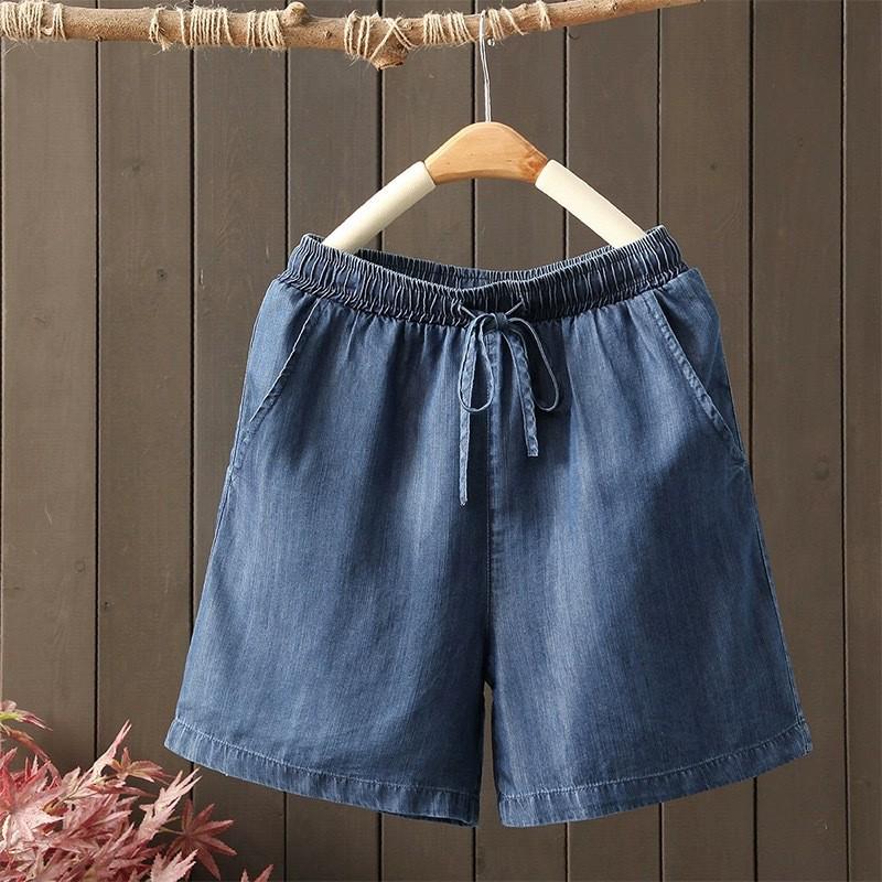 2026 Women s Elastic Waist Tencel Denim Shorts: Lightweight, Lace-up, Wide Leg, Casual Blue Five-point Pants 5XL темно-синий
2026 Women s Elastic Waist Tencel Denim Shorts: Lightweight, Lace-up, Wide Leg, Casual Blue Five-point Pants 5XL темно-синий
